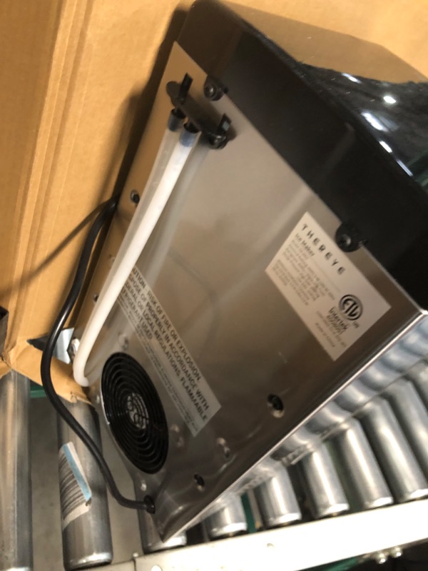 Photo 1 of Thereye Countertop Nugget Ice Maker, Top-Loading Pebble Ice Maker Machine, 30lbs Per Day, 2 Ways Water Refill, Self-Cleaning, Stainless Steel Finish Ice Machine for Home Office Bar Party 30lbs/day Black 1