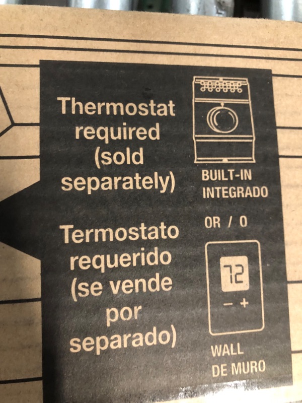 Photo 4 of **UNTESTED Cadet F Series 48" Electric Baseboard Heater (Model: 4F1000-1W, Part: 05534), 3412 BTU, 120 Volt, 1000 Watt, White White 1000 W