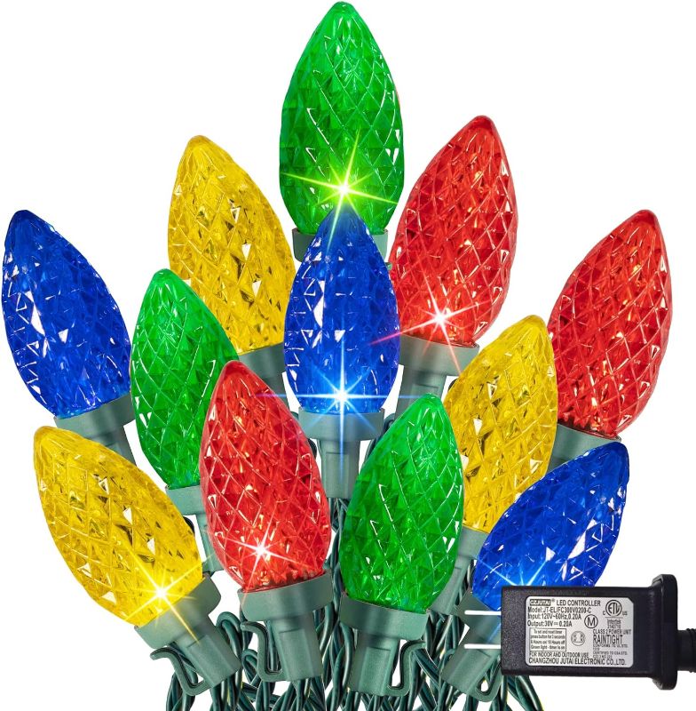 Photo 1 of **ITEM IS SIMILAR TW SHINE C9 Christmas Lights, 100 LED 66 FT Christmas String Lights Outdoor with 8 Modes Timer Waterproof Connectable for Indoor Yard Xmas Tree House Decorations (Multi-Color)