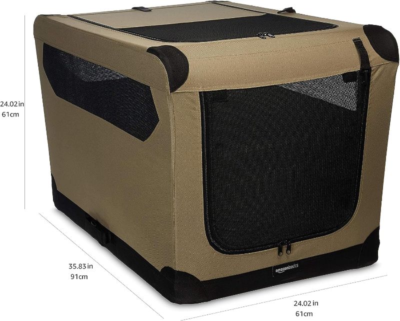 Photo 1 of (READ FULL POST) AmazonBasics Folding Soft Dog Crate, 36" L - 36"