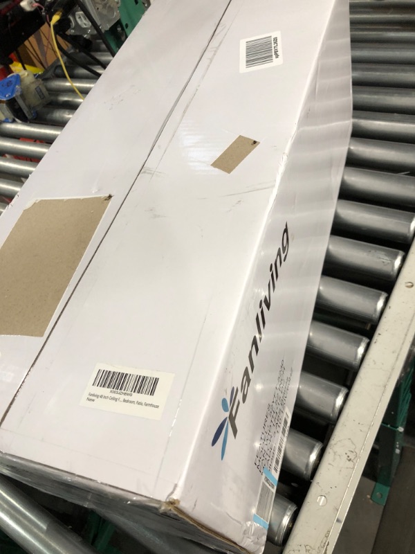 Photo 1 of Fanliving 48 Inch High CFM Quiet DC Motor Ceiling Fan with Lights Remote Control, Indoor Modern Ceiling Fan for Kitchen Living Room, 3 Blade Silver Bedroom Ceiling Fan Silver 48 Inch