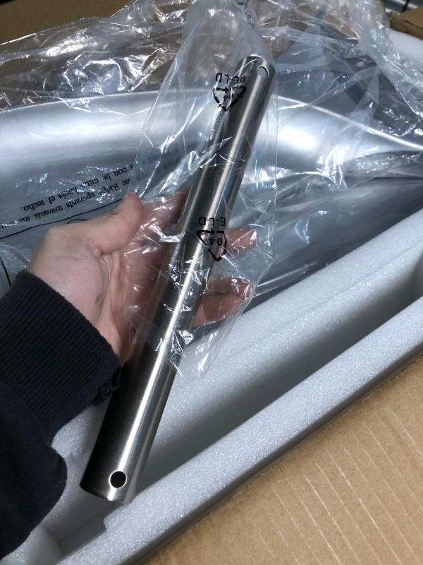 Photo 1 of Fanliving 48 Inch High CFM Quiet DC Motor Ceiling Fan with Lights Remote Control, Indoor Modern Ceiling Fan for Kitchen Living Room, 3 Blade Silver Bedroom Ceiling Fan Silver 48 Inch