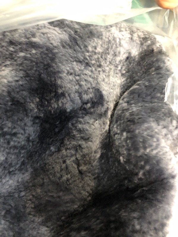 Photo 3 of Genuine Sheepskin Seat Covers Fur Seat Covers for Cars Furry Covers Fuzzy Seat Covers for Car Fluffy Seat Covers for Car Fur Shearling Car Accessories (56 by 23 Inches, Gray with bit of Bluish Tint)