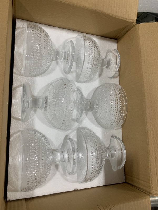 Photo 1 of 6 pack of glass serving cups