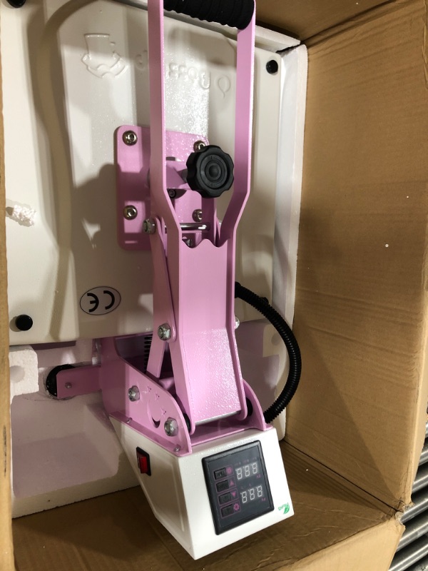 Photo 1 of O BOSSTOP Upgrade Clamshell Heat Press 15x15,DIY Digital Industrial-Quality Sublimation Heat Press Machine for T- Shirt Printing,Rhinestone HTV Vinyl Heat Press for Home Use,Businessman(CE/ROHS,Pink) nice 1