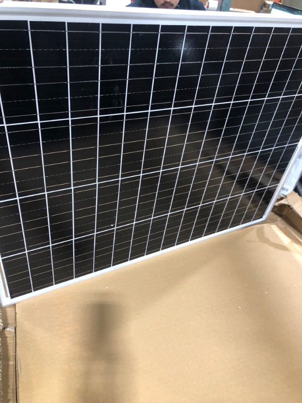 Photo 2 of YAARZAR 100 Watt 12V Solar Panel Kit with Adjustable Solar Panels Tilt Mount Brackets and 30A 12V/24V PWM Solar Charge Controller for 12V Battery RV Boat Homes and Any Off-Grid Applications 100W Solar Panel