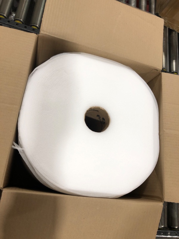 Photo 2 of Uboxes Foam Wrap Roll 320' x 12 Wide 1/16 Thick Cushion - 12 Perforation, White, FOAM11622512 320 Feet