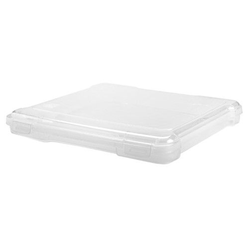 Photo 1 of 6 Pack 8.5" X 11" Portable Project Case Container with Snap-Tight Latch, Clear
