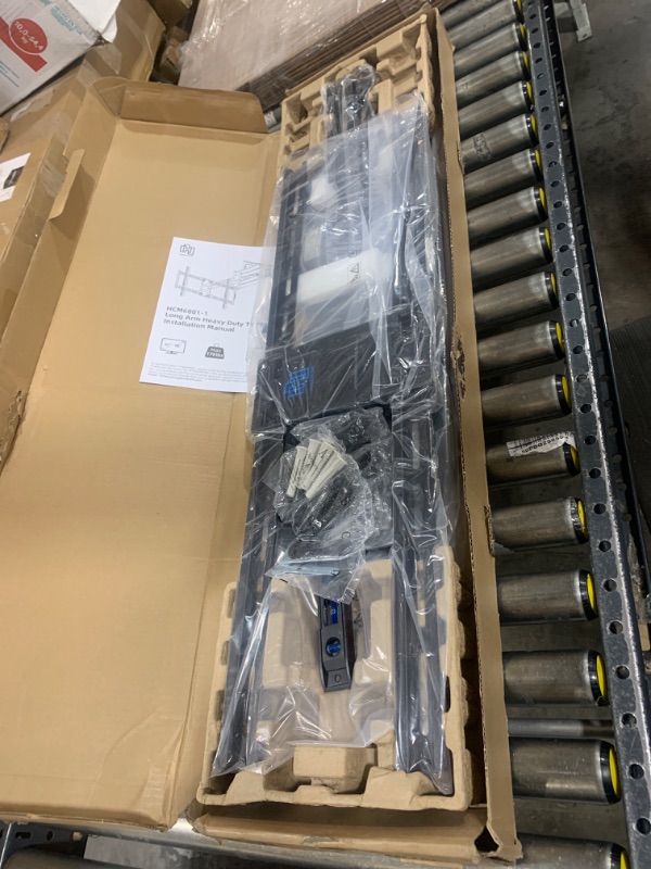 Photo 1 of HCMOUNTING Heavy Duty Long Dual Arm TV Wall Mount Holds up to 179 lbs, Swivel and Tilt TV Mount with 40.9" Extended Articulating Arms for Most 42-90 inch TVs, VESA 800x400mm, Fits 16''-18'' Wood Studs