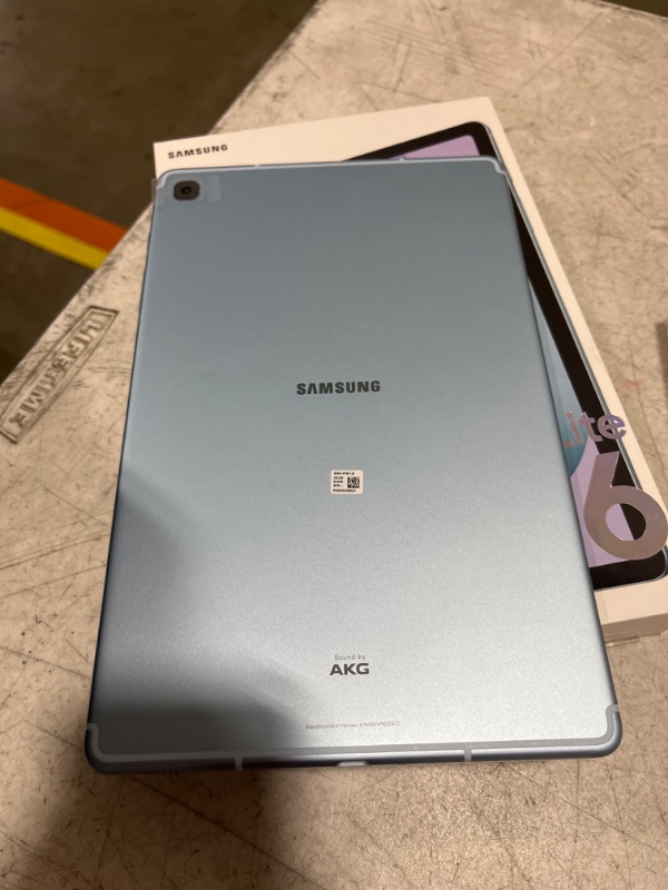 Photo 6 of please read - NEEDS TO BE UNLOCKED - LOCKED - SAMSUNG Galaxy Tab S6 Lite 10.4" 64GB Android Tablet, LCD Screen, S Pen Included, Slim Metal Design, AKG Dual Speakers, 8MP Rear Camera, Long Lasting Battery, US Version, 2022, Angora Blue 64GB Angora Blue - p