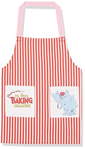 Photo 2 of Chef Works Kids Apron, Dr. Seuss Baking Challenge, Horton Hears a Who, Red & White with Pink Straps
