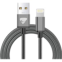 Photo 1 of WXX 3Ft Phone Charger Cable, [MFi Certified] Lightning Cable Nylon Braided iPhone Charger Cord Fast Charging&Syncing for iPhone 14/13/12/11Pro Max/11Pro/11/XS/Max/XR/X/8/8P/7 Gray