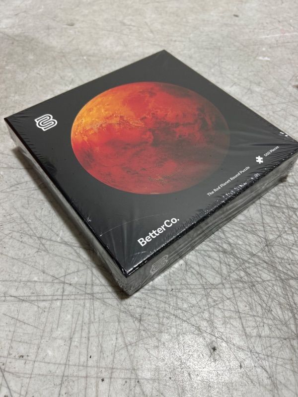 Photo 2 of BetterCo. - The Red Planet Mars Round Puzzle 500 Pieces - Difficult Jigsaw Puzzles 500 Pieces - Challenge Yourself with 500 Piece Puzzles for Adults, Teens (Red Planet)