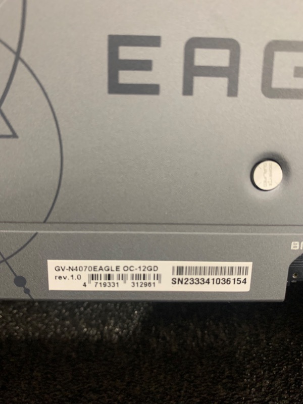 Photo 4 of GIGABYTE GeForce RTX 4070 Eagle OC 12G Graphics Card, 3X WINDFORCE Fans, 12GB 192-bit GDDR6X, GV-N4070EAGLE OC-12GD Video Card