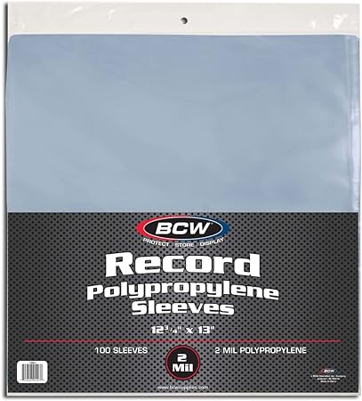 Photo 1 of BCW 1-RSLV 33 RPM Record Sleeves (100 Count)