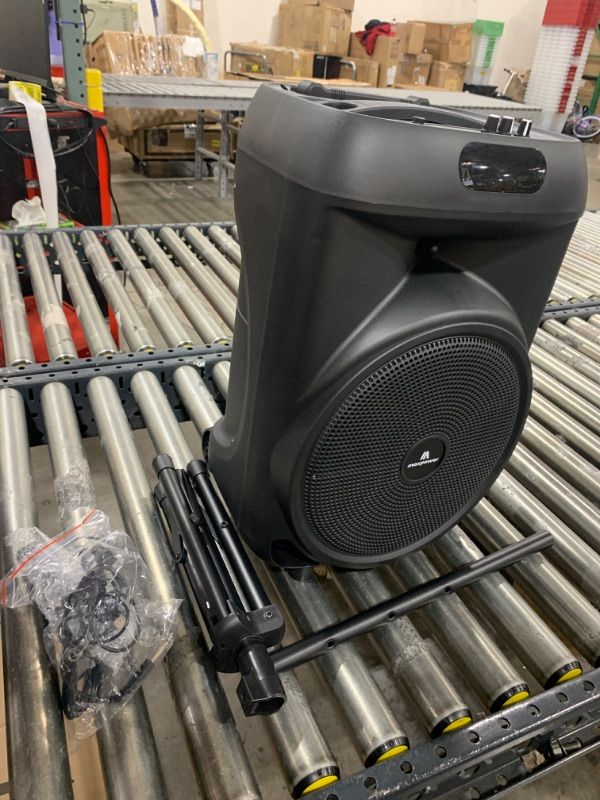 Photo 2 of Max Power MPD892-RUMBLE 12 karaoke Bluetooth speaker portable wired mic trolley speaker 12" Woofer
