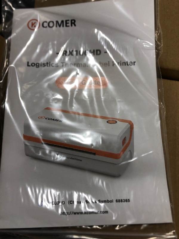 Photo 2 of K COMER HD Thermal Shipping Label Printer 300DPI, Direct Thermal 4x6 High-Speed Label Printer, Compatible with Windows and Mac,Supports Multiple Platform Applications 300dpi + 150mm/s