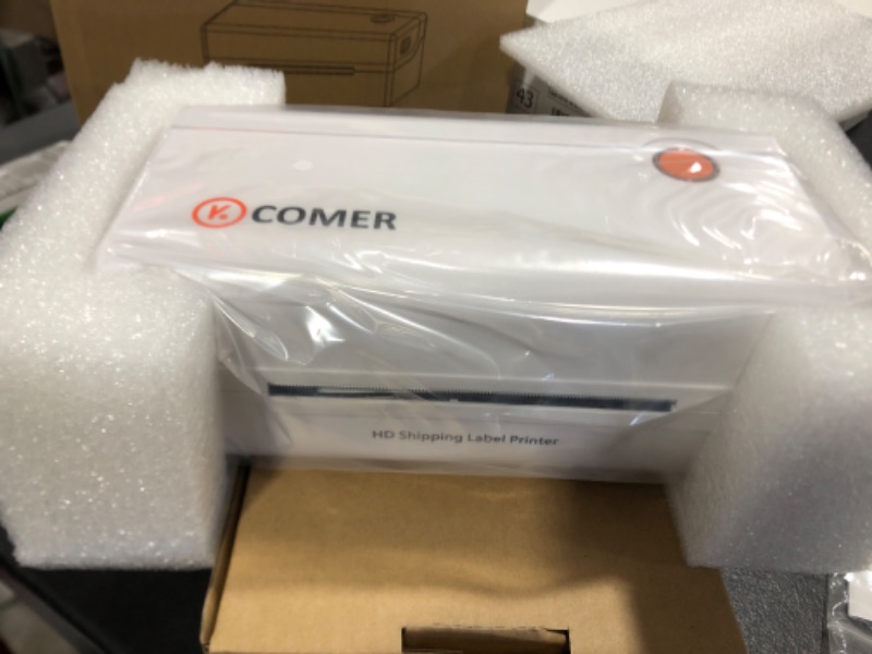 Photo 2 of K COMER HD Thermal Shipping Label Printer 300DPI 150mm/s, Direct Thermal 4x6 High Speed Label Printer, Support Windows/Mac,Supports Multiple Platform Applications RX416HD-300DPI