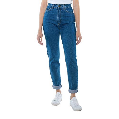 Photo 1 of American Apparel Women's High-Waist Jean, Medium Wash, 24W/32