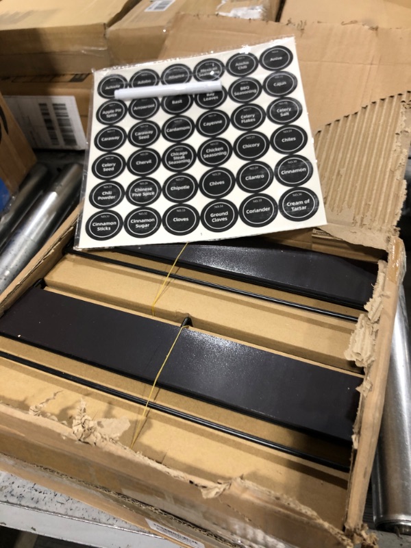 Photo 1 of VITEVER Magnetic Spice Rack, 4 Pack Spice Rack for Refrigerator with 24 Spice Jars, Spice Labels, Chalk Marker and Funnel, Space Saver Spice Rack Organizer for Refrigerator and Microwave Oven