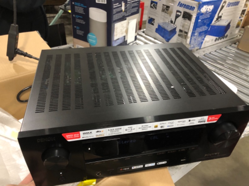Photo 1 of Denon AVR-X3800H 9.4-Ch Receiver (2022 Model) - 8K UHD Home Theater AVR (105W X 9) Built-in Bluetooth, Wi-Fi & HEOS Multi-Room Streaming, Dolby Atmos, DTS:X, IMAX Enhanced & Auro 3D