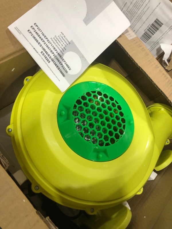 Photo 1 of Costzon Air Blower, 480W Bounce House Blower, Pump Fan Commercial Inflatable Bouncer Blower, Air Blower for Inflatables, Perfect for Inflatable Bounce House, Waterslide, Bouncy Castle (480 Watt 0.6HP)
