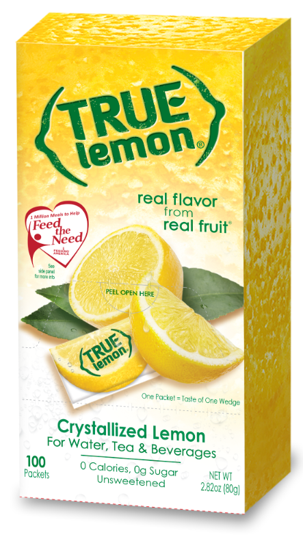 Photo 1 of (100 Packets) True Lemon Sugar Free, On-The-Go, Caffeine Free Powdered Drink Mix 2 PACK 
BB 02/074/2024