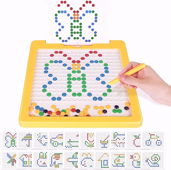 Photo 1 of Cekaso Magnetic Drawing Board Toddler Toys for Boys Girls Age 3 4 5 Learning by Playing Games for Kids Toys - Magnetic Dot Art Doodle Board Montessori Preschool Toy for 3+ Year Old Kids 