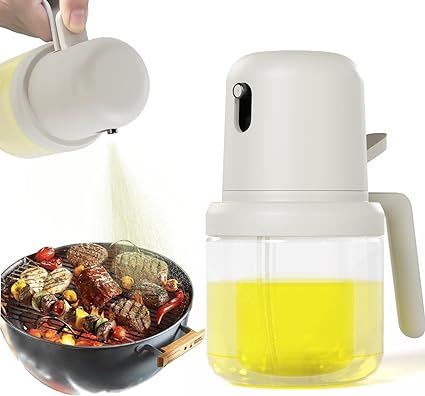 Photo 1 of Oil Sprayer for Cooking, 180ml Olive Oil Sprayer Mister, Olive Oil Spray Bottle, Air Fryer Vegetable Vinegar Oil Portable Mini Kitchen Gadgets for Baking, Salad, Grilling, BBQ, Roasting (A)
