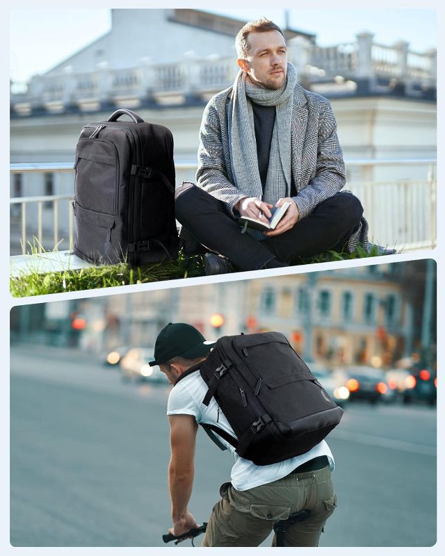 Photo 1 of  Black Travel Laptop Backpack