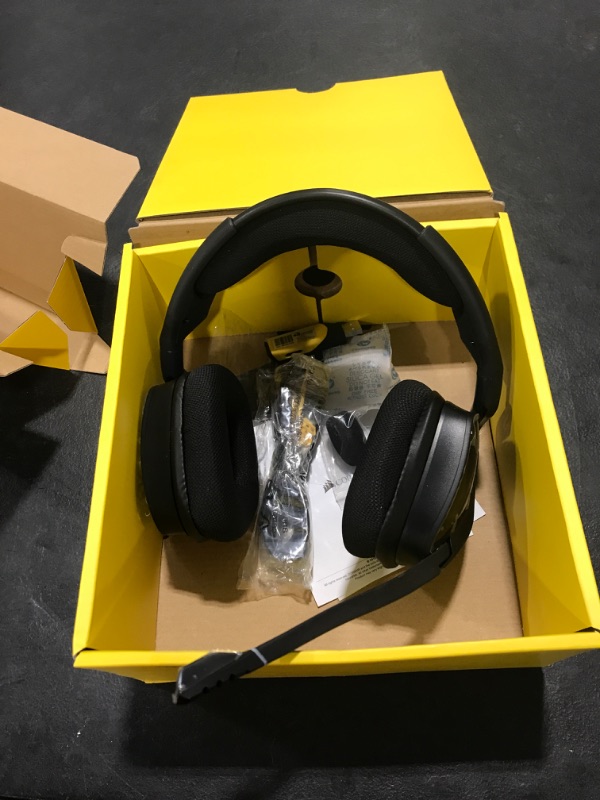 Photo 2 of Corsair Void RGB Elite Wireless Premium Gaming Headset with 7.1 Surround Sound - Discord Certified - Works with PC, PS5 and PS4 - Carbon (CA-9011201-NA), Black VOID RGB ELITE WIRELESS Black