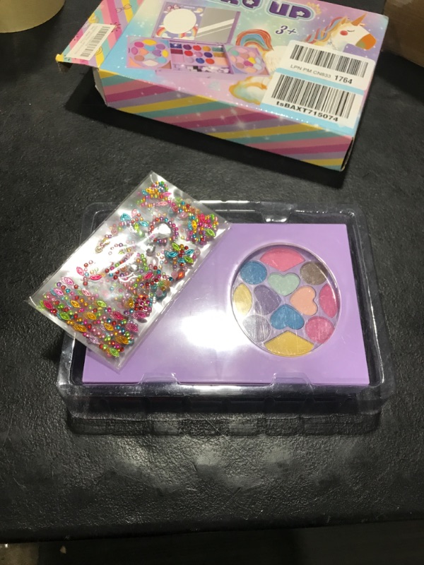 Photo 1 of KIDCHEER Kids Makeup Kit for Girls Princess Real Washable Cosmetic 3+ Year Old Girl Birthday Gifts Pretend Play Toys for Girls 4-6, 6-8, 8-10 with Mirror - Non Toxic Purple