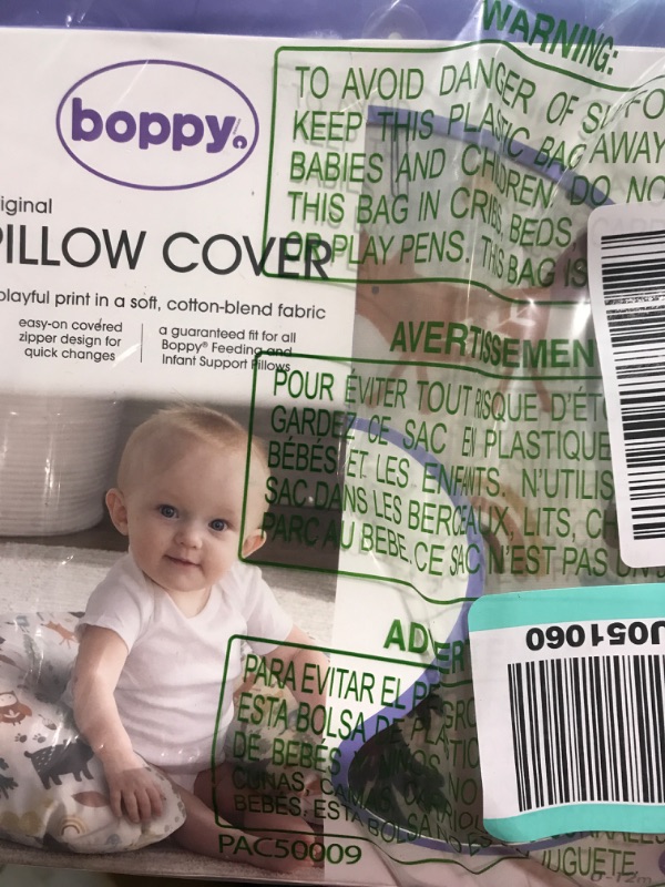 Photo 1 of Boppy Original Support Nursing Pillow Cover, Spice Woodland, Cotton Blend Cover Fits All Boppy Original Nursing Supports for Breastfeeding, Bottle Feeding, and Bonding, Cover Only