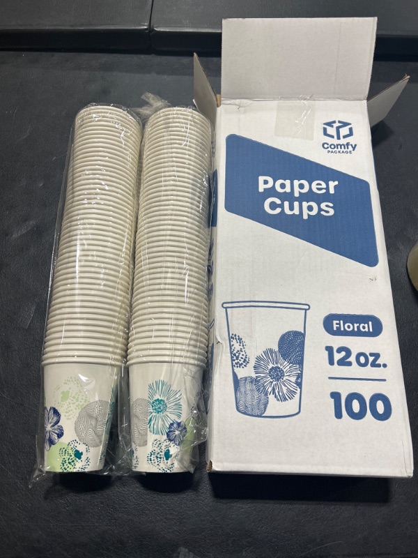 Photo 1 of 100 12OZ PAPER CUPS