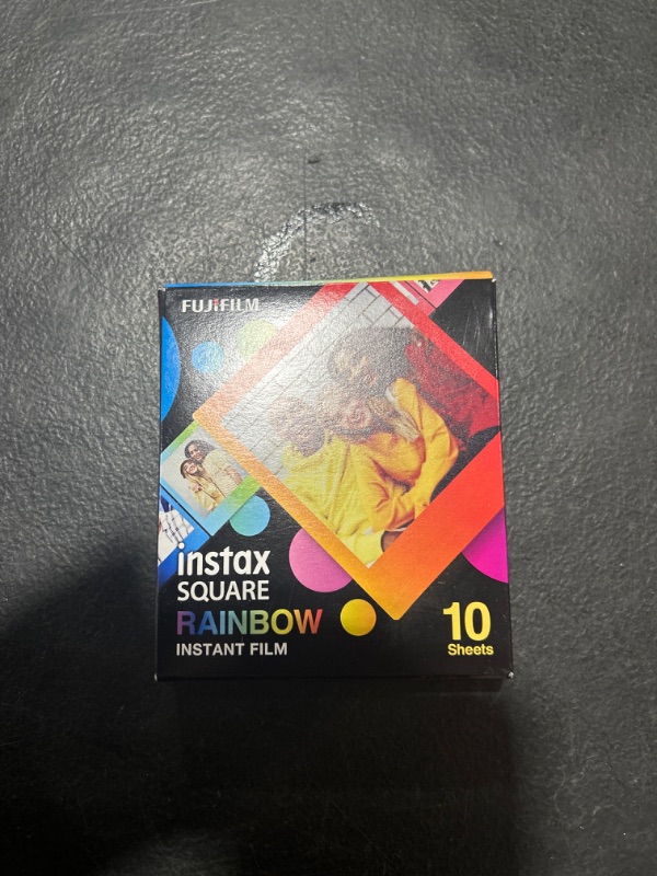 Photo 2 of Fujifilm Instax Square Rainbow Film - 10 Exposures (16671320) 10 Film Pack Rainbow Film