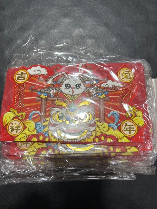 Photo 1 of 10PCS Chinese New Year Red Envelopes, 2023 Foldable Red Envelopes,Rabbit Red Pocket Envelopes with 6 Card Slots,New Year Hong Bao,for Wedding Spring Festival Wedding, Birthday