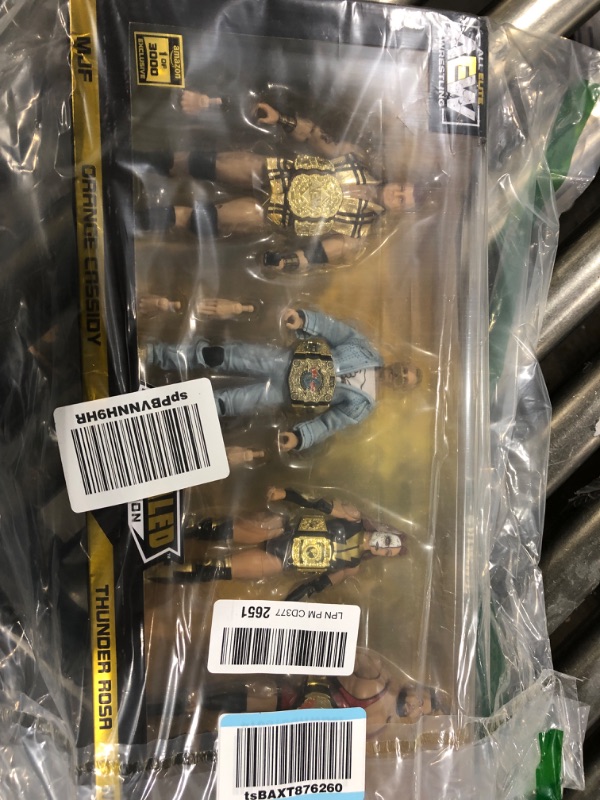 Photo 2 of All Elite Wrestling AEW Unrivaled Champion 4 Pack - Four 6-Inch Figures with Title Belts and Accessories - Amazon Exclusive