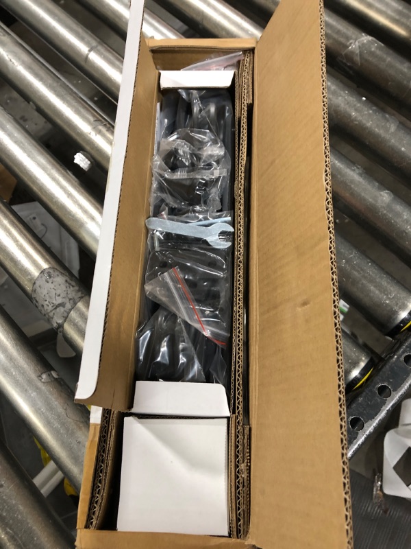 Photo 1 of SKYSEN 6FT Sliding barn Door Hardware kit, Barn Door Track, 1/4” Thick Material- Combination Track- Smooth and Quiet- Easy to Install- Black (J Shape-5) 6FT?5pcs track?