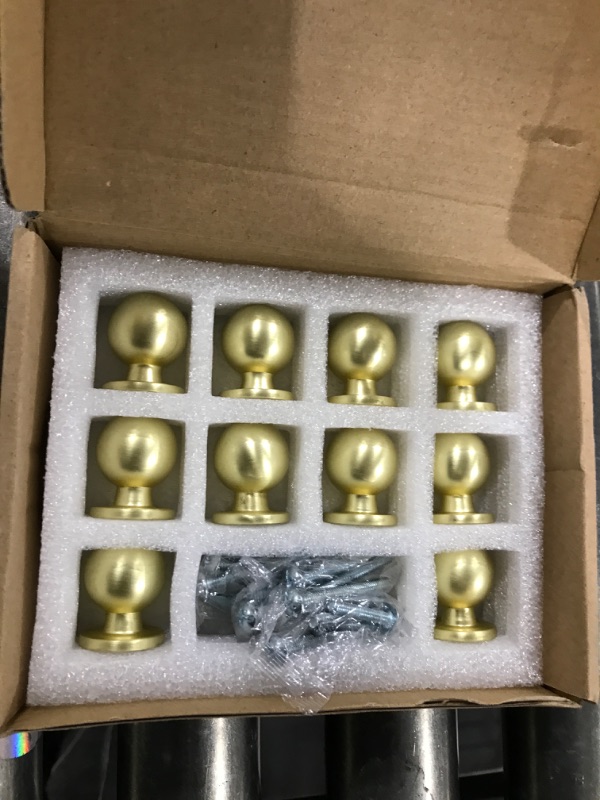 Photo 1 of 10 Pack-Kitchen Cabinet Knob Gold,Antique Brass Drawer Knob,Champagne Bronze Cabinet Knobs,1-1/5 Diameter
