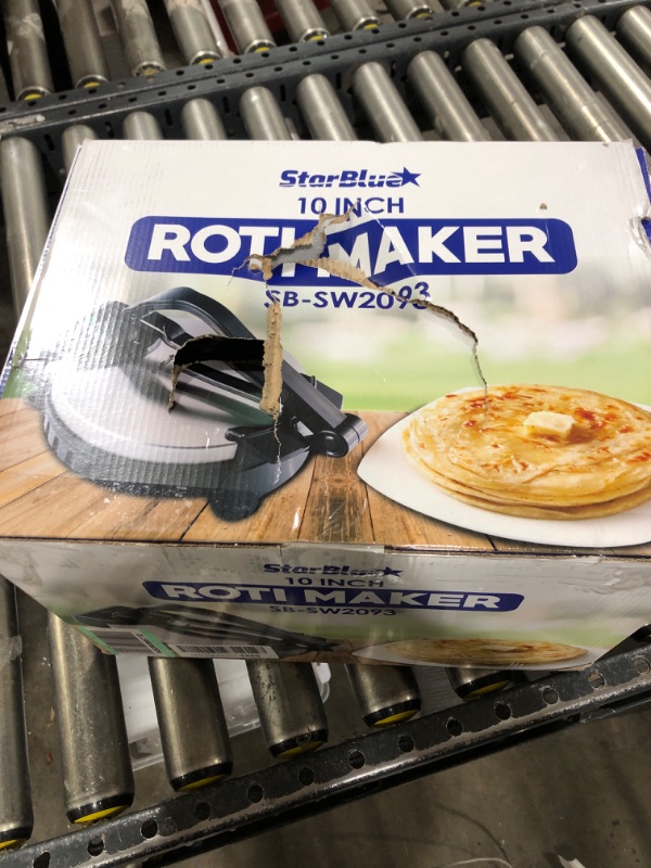 Photo 2 of 10inch Roti Maker by StarBlue with FREE Roti Warmer - The automatic Stainless Steel Non-Stick Electric machine to make Indian style Chapati, Tortilla, Roti AC 110V 50/60Hz 1200W