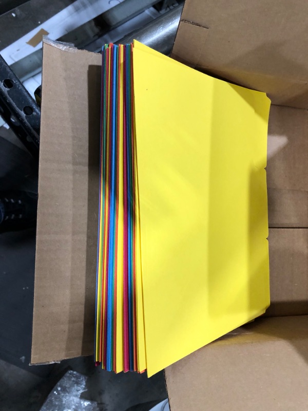 Photo 1 of AmazonBasics File Folders - Letter Size (100 Pack) Assorted Colors