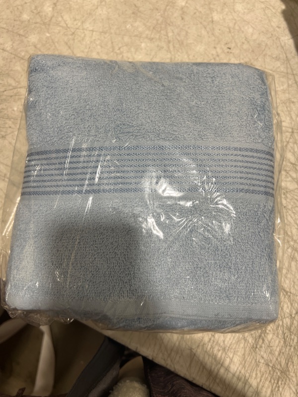 Photo 1 of 2 Pack of blue bathroom towels 