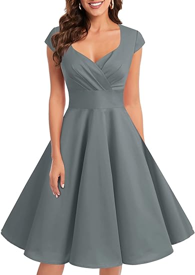 Photo 1 of Bbonlinedress Women Short 1950s Retro Vintage Cocktail Party Swing Dresses Size 3XL