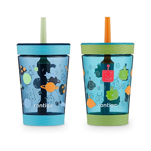 Photo 1 of Contigo® Kids Spill-Proof Tumbler with Straw, 14 Oz, 2-Pack