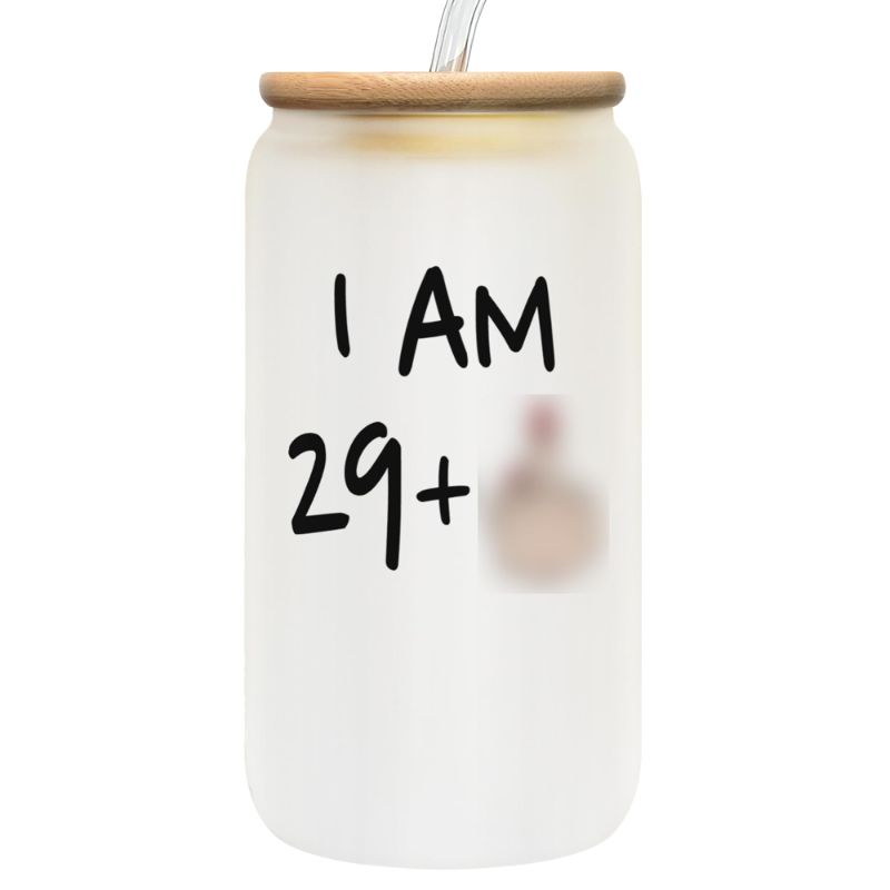 Photo 1 of 30th Birthday Gifts for Her - Happy 30th Birthday Decorations for Women - 30 Birthday Gifts for Women - Funny 1993 30 Year Old Birthday Gifts for Wife, Friend, Coworker, Sister - 16 Oz Can Glass I am 29+