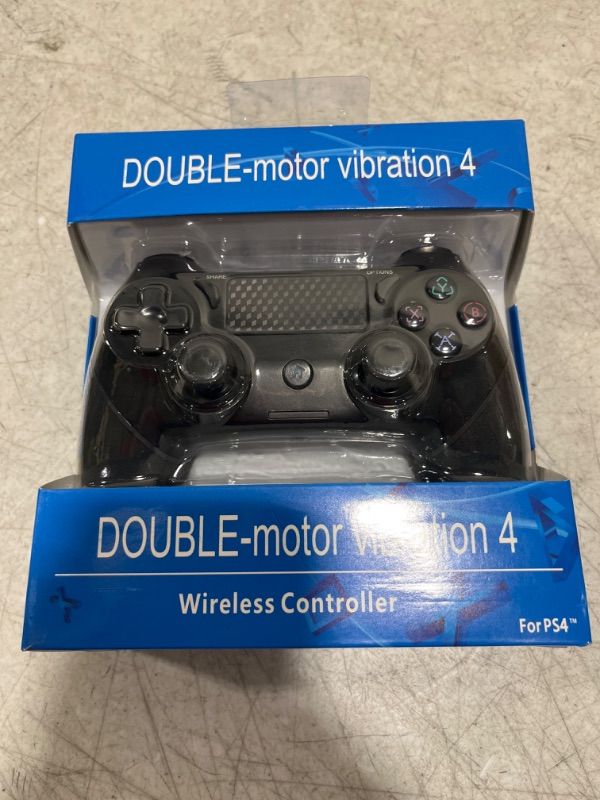 Photo 1 of Double Motor Vibration 4 Black Wireless Controller For PS4 