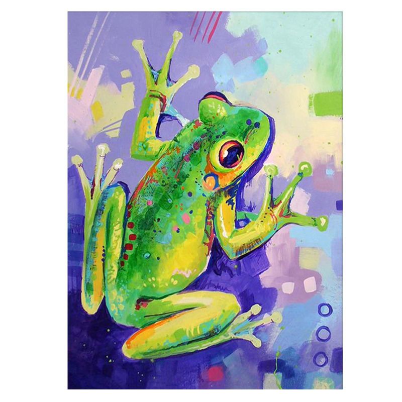Photo 1 of 12X16inch 5D Diamond Painting Kits for Adults DIY Frog Full Square Drill Home Wall Decor