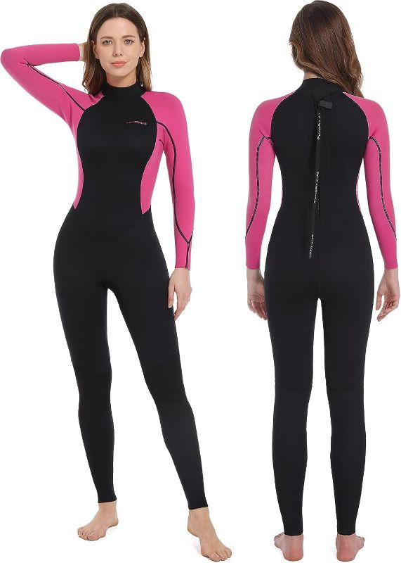 Photo 1 of Dark Lightning Wetsuits for Men and Women, Mens/Womens Wet Suit for Cold Water, 3/2mm Wetsuit for Diving Surfing Snorkeling Kayaking Water Sports - Size 14
