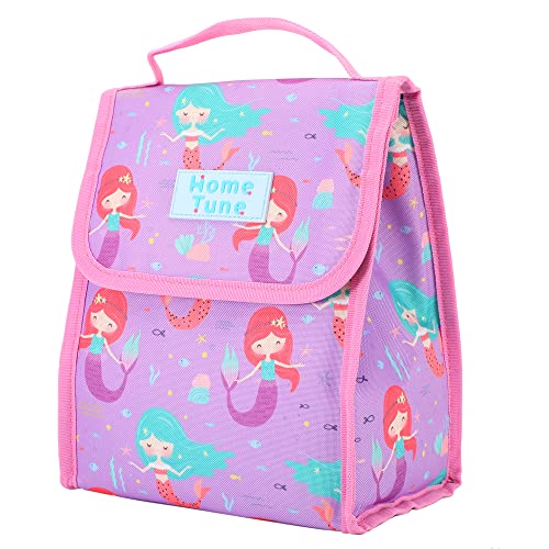 Photo 1 of Home Tune Kids Lunch Bag, Portable Soft Bag Small Insulated Thermal Tote Kit with Handle for School (Mermaid)
