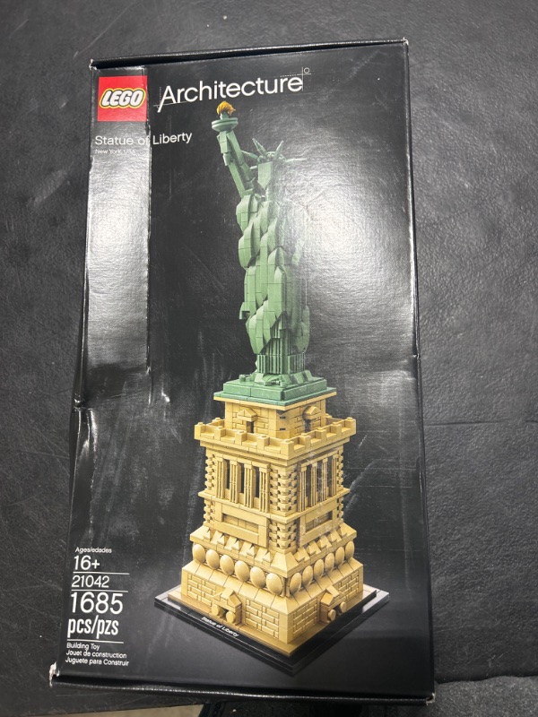 Photo 2 of LEGO Architecture Statue of Liberty 21042 Building Toy Set for Kids, Boys, and Girls Ages 16+ (1685 Pieces)